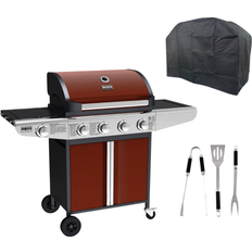 BBQs Boss Grill Boss Grill Kentucky Premium 4 Burner Gas BBQ Grill Red
