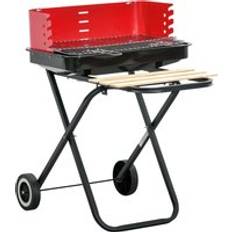 BBQs OutSunny Charcoal Trolley BBQ Barbecue Grill