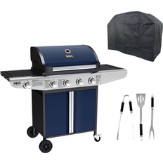 BBQs Boss Grill Boss Grill Kentucky Premium 4 Burner Gas BBQ Grill with Side Burner