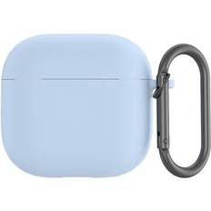 MTP Products AirPods 4 Silikonskal Med Karbinhake Blå