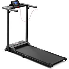 Fitness Machines H&O Direct Black Folding Treadmill with LCD Display 93 x 48 x 121 cm