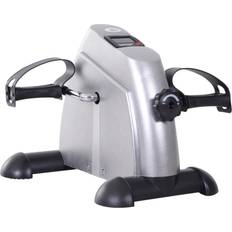 Fitness Machines Homcom Metallic Silver Mini Exercise Bike 31 x 40 x 39 cm
