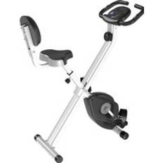 Fitness Machines Homcom Steel Manual Resistance Exercise Bike w/ LCD Monitor Black
