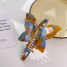 Blue Hair Clips SLOERT Acetate Stylish Hair Clip With Charming Butterfly Design