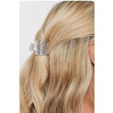 Silver Hair Clips Yours Silver Tone Textured Metal Claw Clip One Size