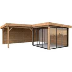 Palmako Carportar Palmako Lenna 24.9 m2 Set 412 Slide BNDIP (Byggnadsarea )
