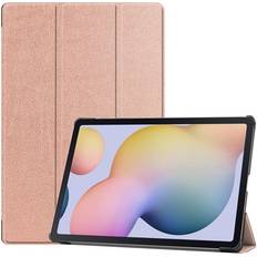 Trifold Etui Med Stativ Til Samsung Galaxy Tab S8+ Tab S8 Plus Tab S7 FE Tab S7+ RoseGold