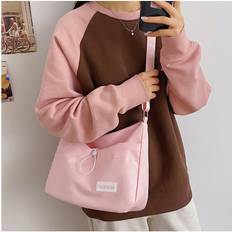 Pink Messenger Bags RYWOLT Modern 2024 Soft And Lightweight Dumpling Messenger Bag - Pink