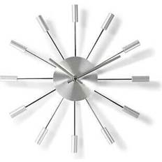Nedis Large Modern Metal Analogue Round Wall Clock