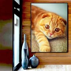 Orange Diamond Paintings Fiyo 5D Diamond Painting Cross Stitch 20 x 30 cm