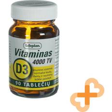 Lifeplan Vitamin D3 4000IU 90 Tablets Immune System Bone Teeth Muscle