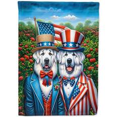 Carolines Treasures Unisex All American Great Pyrenees Polyester Fabric Garden Flag 15.5 x 11.25 in