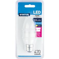 5.5W 40W Dimmable LED Candle BC Bulb