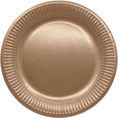 12 Rose Gold Paper Plates