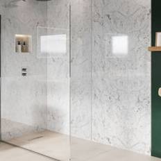 Pura Corlea PVC White Granite Single Shower Panel 2400 x 1000mm