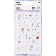 Multifarvet Scrapbøger Rico Design Floral Stickers 80 pcs