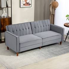 Latitude Run Azziah Bed Grey 78.5cm H X 189cm W X 80.5cm D Sofa 189cm 3 Seater