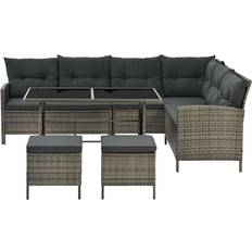 Gartenmöbel Juskys Manacor - Heather Grey Outdoor Lounge Set