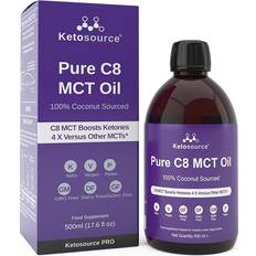 Ren MCT-olja C8 4 x Ketoner Jämfört 500 ml