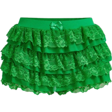 Shein Summer Women Coquette Balletcore Sweet Bow Kawaii Mesh Contrast Lace Ruffle Trim Low Waist Micro Mini Shorts Summer Shorts Beach Holiday