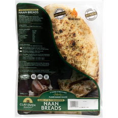 Clay Oven Bakery The Clay Oven Bakery 2 Freshly Baked Garlic Coriander Naan Breads 360g 2pcs