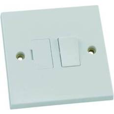 Wickes 13 Amp Spur Polished White