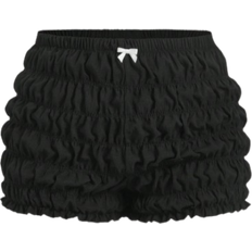 Shein Plus Tomato Girl Kawaii Bow Decor Pleated Mini Shorts For Women