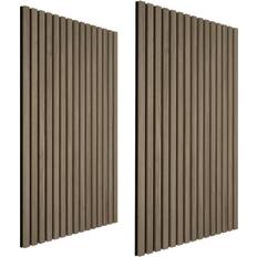 Sheet Materials Sonic Acoustic Panel Set of 2 Sonic Wall Dark Oak