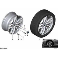 Car Rims BMW Genuine Light Alloy Wheel Rim Ferric Grey 8.5J 19" ET 38