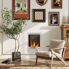 Homcom Ethanol Fireplaces Homcom Stainless Steel Bioethanol Fireplace Insert 0.9 Litres Volume