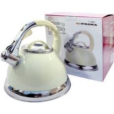Prima Cream Cordless 3.5L Stainless Steel Whistling Kettle