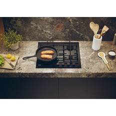 Gas on glass hob 4 burner Haier Havg6bf4tbpb 60cm 4 Zone Gas On Glass Hob