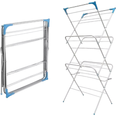 3 tier clothes dryer airer foldable laundry rack washing line drying horse