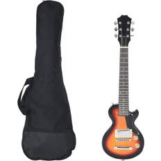 Guitar til børn vidaXL Elektrisk Guitar Til Børn Inkl Taske 3 4 30 Brun Sort