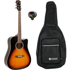 W40-SB Acoustic Steel-String Guitar Sunburst Gig Bag Tuner