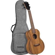 Cascha Tenor Ukulele Zebra Wood Natural