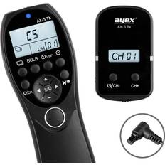 ayex Trådlös Timer Fjärrutlösare AX-5 Kompatibel Med Canon N3 zB EOS R5 1D X Mark II 5D Mark IV 5DS 6D 7D Mark II Low/High Speed