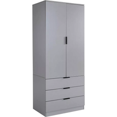 Home Source Phoenix Grey Wardrobe 75x181cm