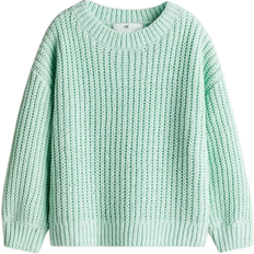 H&M Pullover aus Chenille Grün - Chenille Grün