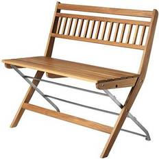FDB Møbler M23 Lilleø Altanbænk 45 cm Natur Olieret Teak Havebænk