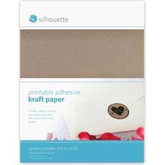 Silhouette Printable Craft Sticker Paper Light Brown