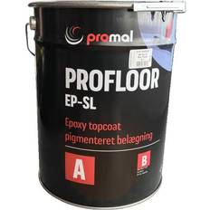 Epoxybelægning Promal Gulvmaling Promal EP-SL Indfarvet Epoxybelægning Sæt 20 kg Gulvmaling Hvid