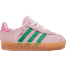 Textile Children's Shoes adidas Gazelle Comfort Closure Laces Shoes - Clear Pink/Court Green/Bliss Pink