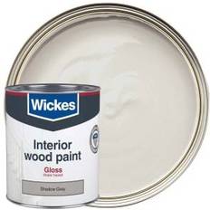 Wood and metal gloss paint grey Wickes Quick Gloss Shadow Wood Paint Shadow Grey 0.75L