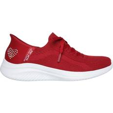 Skechers slip on sneaker Skechers Women's Slip-ins: Ultra Flex 3.0 Heart Me Slip-On Shoes Red Textile/Synthetic Vegan