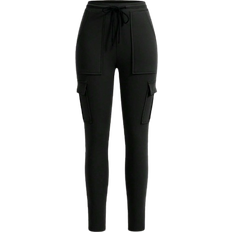 Shein Black Knitted Stretchy Womens Leggings
