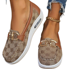 Shein SpringAutumn New Arrival Plus Women Shoes Metal Buckle Thick Bottom Shallow Mouth Casual Loafers