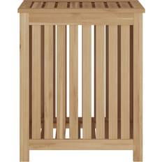 vidaXL Cesto De La Ropa Sucia Madera Maciza De Teca 50x35x60 cm