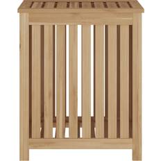 vidaXL Solid Teak Wash Bin Laundry Sorter