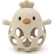 Magni Babyleksaker Magni Teether Ball with Duckling in LFGB Silicone